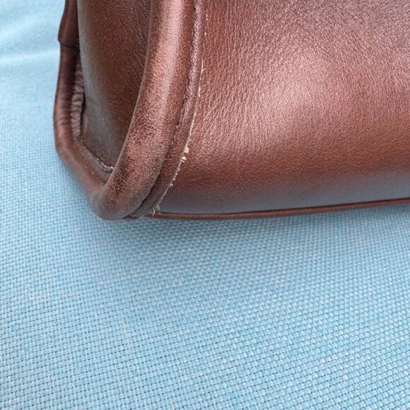 Auth Coach Mahogany Brown Court 9870 Leather Crossbody Bag - Picture 10 of 12